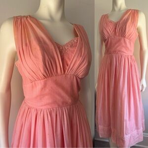 1940s Pink Midi Dress